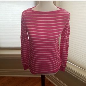 Pink and white striped shirt